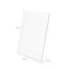 Deflecto Sign Holder, Slanted, Top Load, 8-1/2"x11", Clear DEF590101